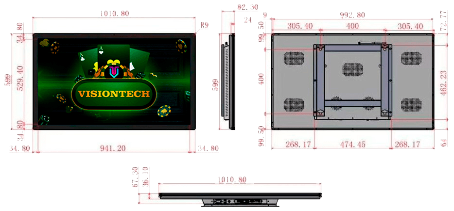 Monitor VISIONTECH de 43 con Referencia VT-01-430-WL-0-V1